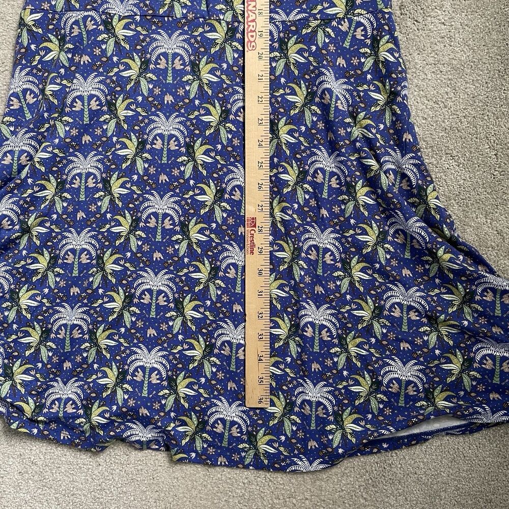 Boden Midi Sundress Tropical Palm Tree Print Purple Green Women's Size 12 Reg - Picture 12 of 12